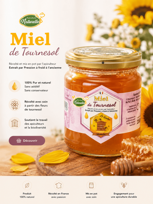 Miel de Tournesol 250 g