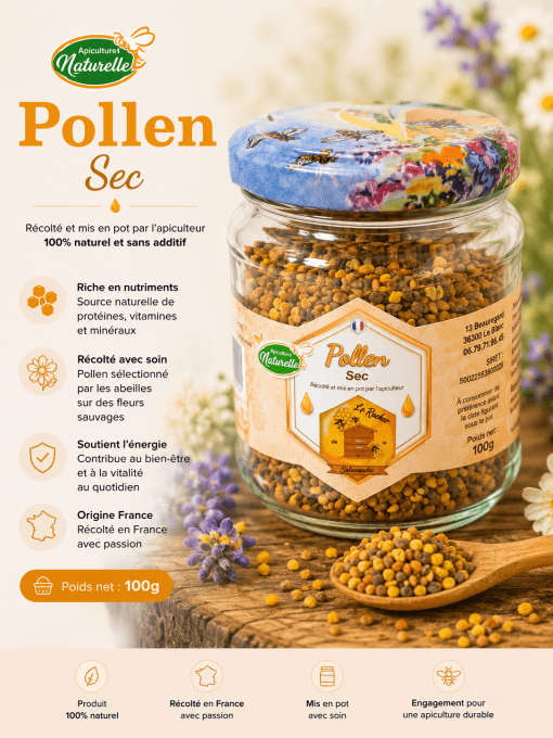 Pollen sec 100 g